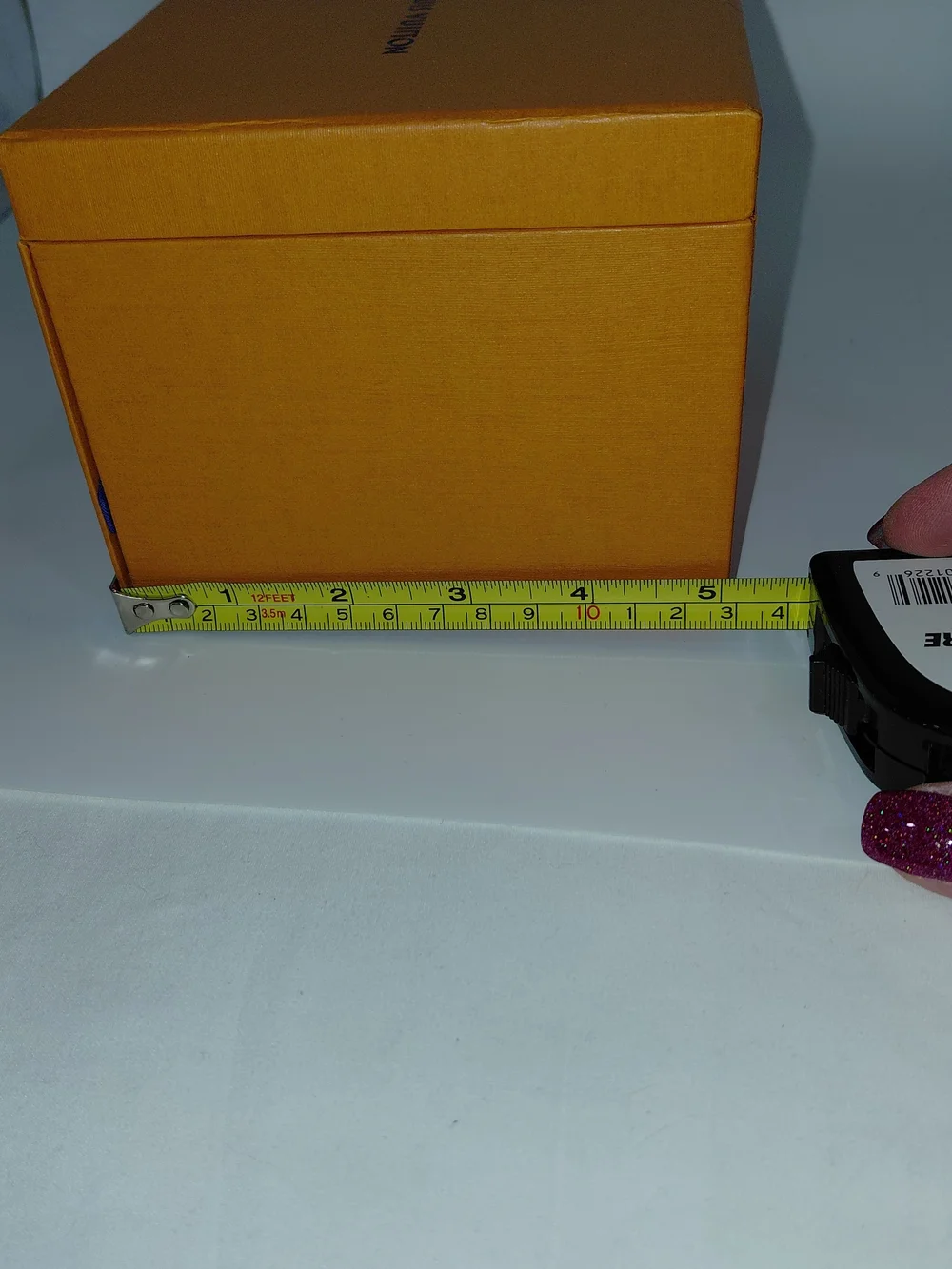 Louis Vuitton Jewelry Storage Box In Signature Orange And Navy Blue GUC!
